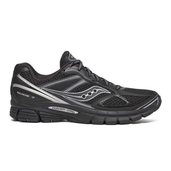 Baskets Saucony ProGrid Guide 7 Svart Silver – Dynamisk dämpning och stabilitet för dina löpningar