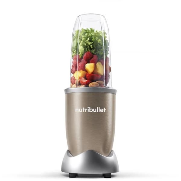 Blender personal - NUTRIBULLET Pro 900 - NB907CP - 900W - 2 koppar + 2 lock + ring - Guld