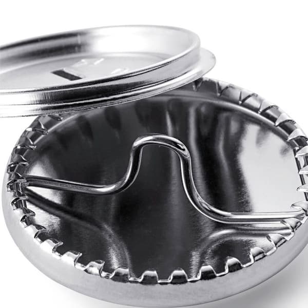PRYM Knappar att täcka 29 mm i rostfritt brons - Silver - 3 stycken