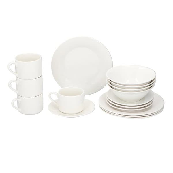 alpina Serveringsset 16 delar - 4 personer - Vit