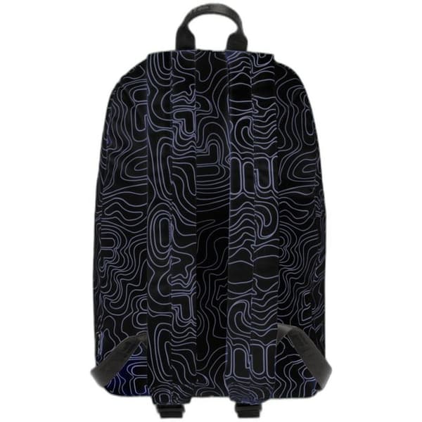 Barnryggsäck - FILA - Bend Back To School Map S'cool Two - Svart - Kartmönster - Rygg