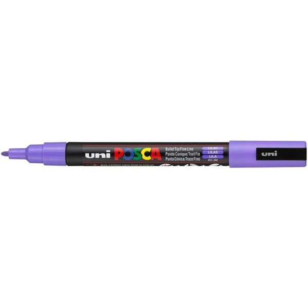 Markörer - POSCA - PC3M - Fin spets - Pastellfärger - Set om 8