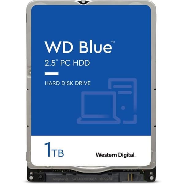 WD Blue - HDD Mobil - Hårddisk - 1 To - 2,5" - SATA