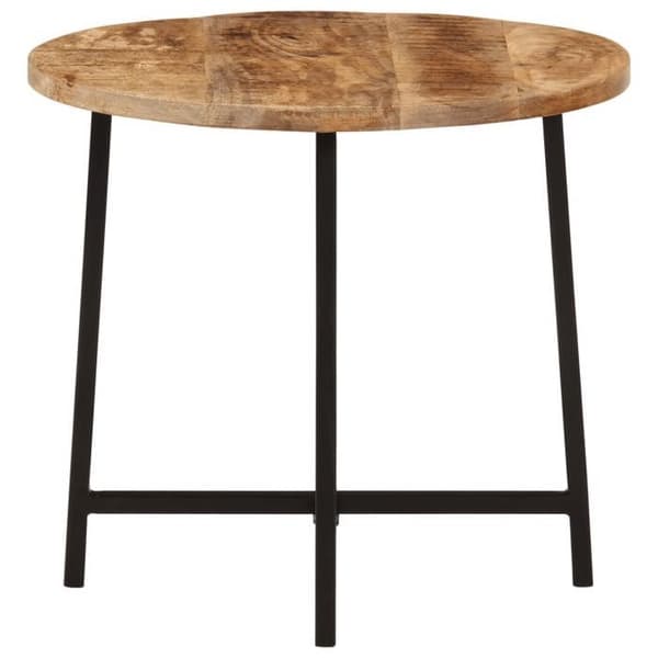 vidaXL Soffbord 45x45x40 cm solid mangoträ och järn 371969