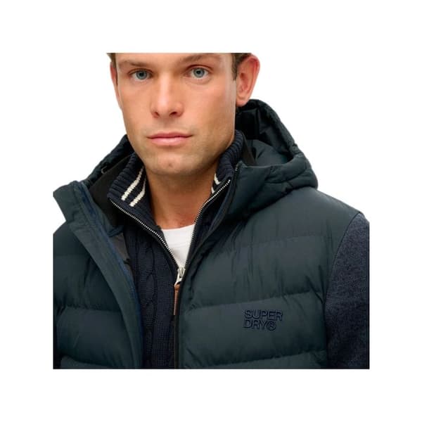 Jacka - SUPERDRY - Storm Knit - Blå - Syntetisk - Dam
