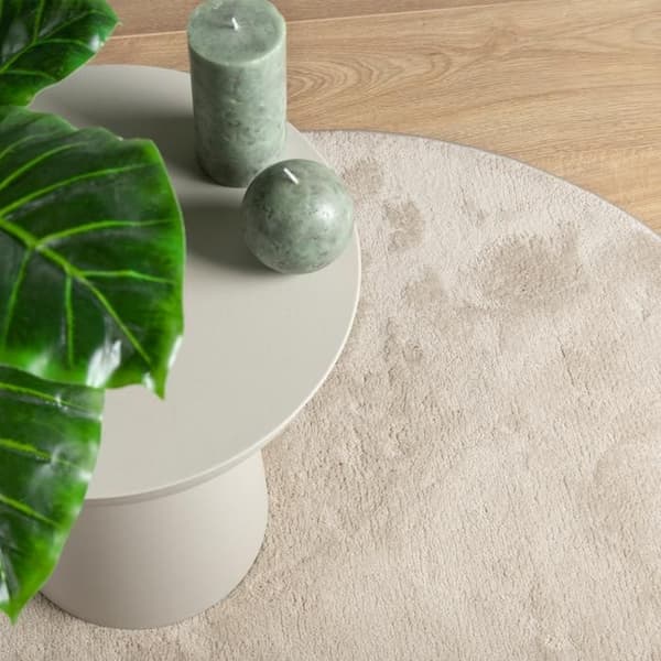 HÅRTE Matta Beige 140x200 cm Oval