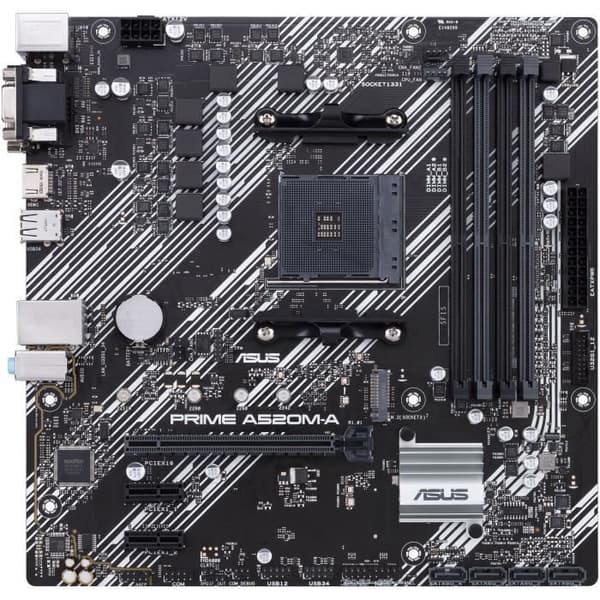Moderkort - ASUS - PRIME A520M-A II/CSM - AMD A520 - Socket AM4 micro ATX