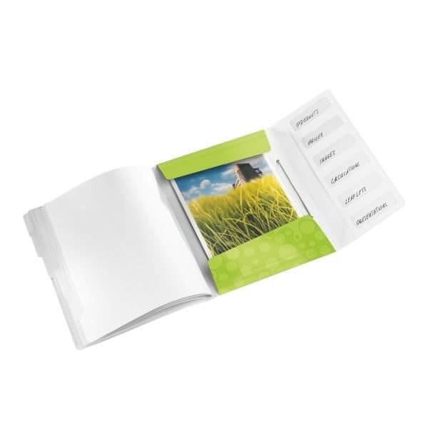 LEITZ Fickordnare 6 Tangenter WOW Grön