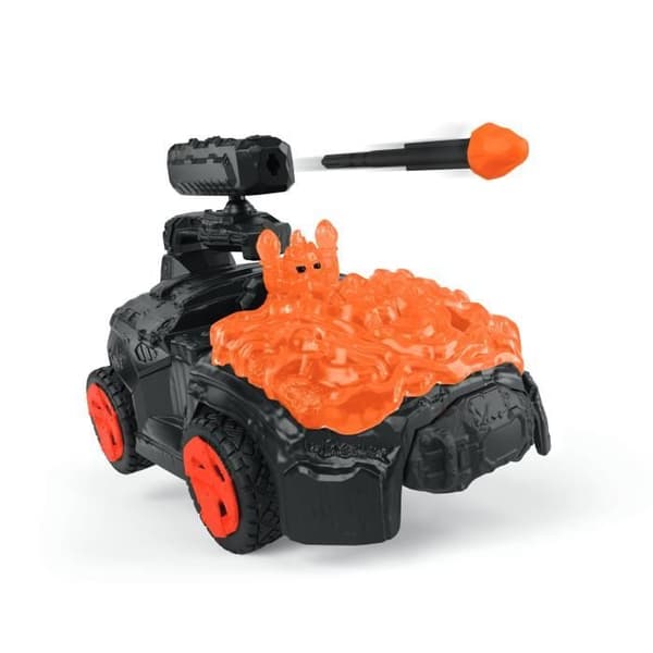 Bilset med fantastisk figur - SCHLEICH - ELDRADOR CREATURES - Lava Crashmobile - Inkluderar mini skapelse