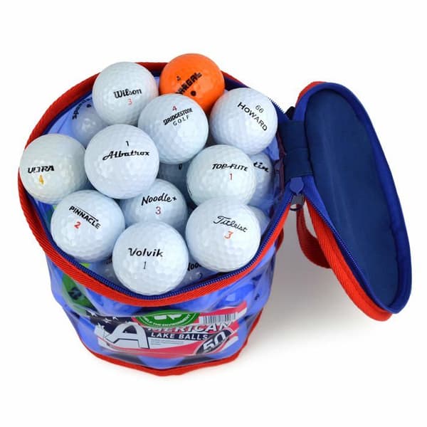 Golfbollar Second chance Lake 50-pack golfbollar med förvaringsväska