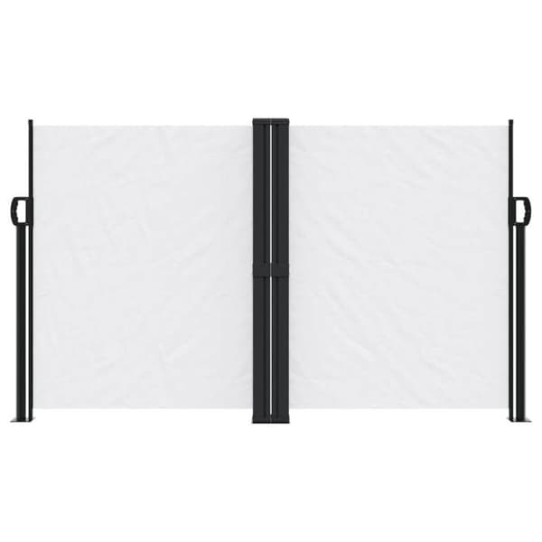 vidaXL Fällbart sidodäck vit 140x1200 cm 4004811