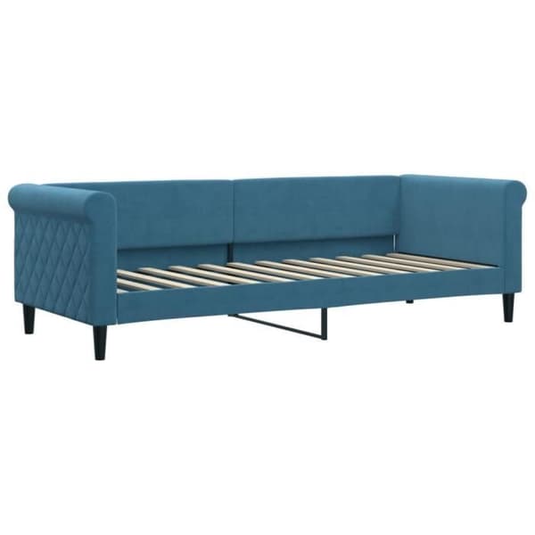 vidaXL Blå vilosäng 80x200 cm sammet 354236