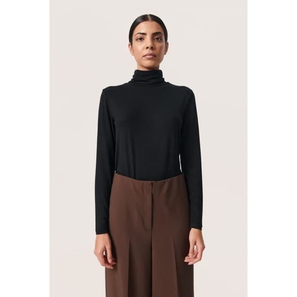 Pull Col roulé med långa ärmar för kvinnor Soaked in Luxury Hanadi