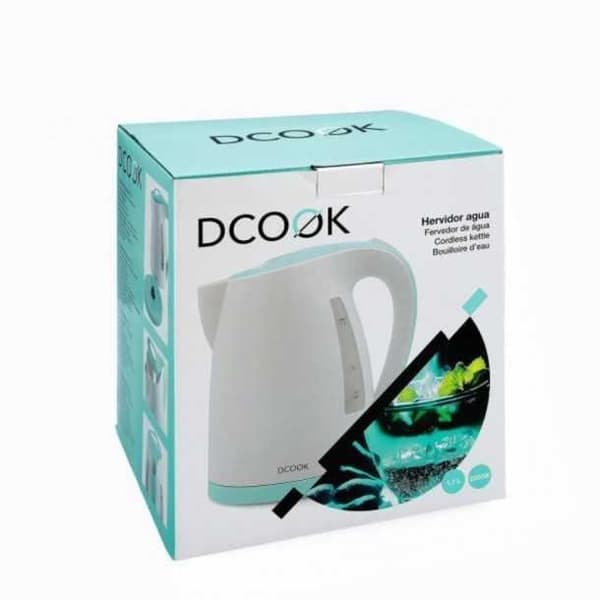 Vattenkokare - Dcook - Vit - Plast - 1,7L - Trådlös