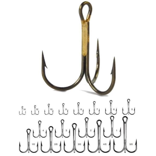 TRIPLE PREDATOR HOOK VMC ROUND 9649 - NICKELE (10 - N°10)