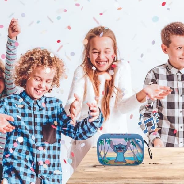 Bärbar Bluetooth®-högtalare Stitch med tygfinish