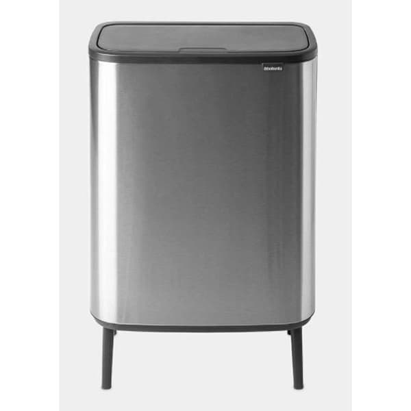 BRABANTIA Bo Touch Bin Hi - 2x30 L - Matt stål Fingeravtryckssäker