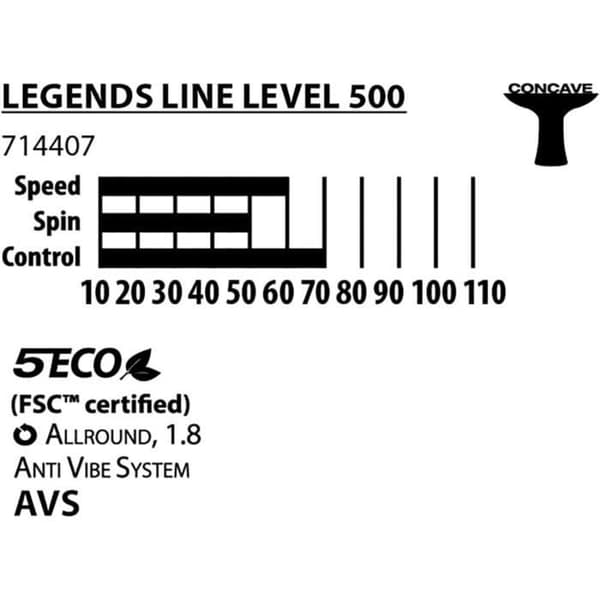Legends 500 FSC bordtennisracket