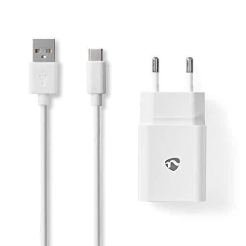 Väggladdare - 2,4 a - lös kabel - USB-c - Svart
