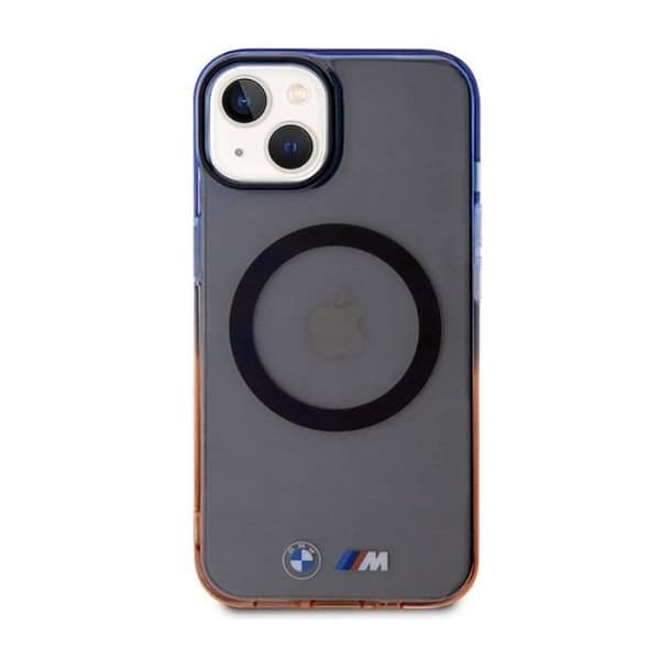 BMW Gradient Bumper MagSafe — iPhone 14 Plus-fodral (Grå/Vit)