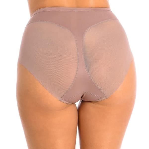 Braguita - Janira - Beige - Remseffekt - Elastisk midja - Halvtransparent tyg