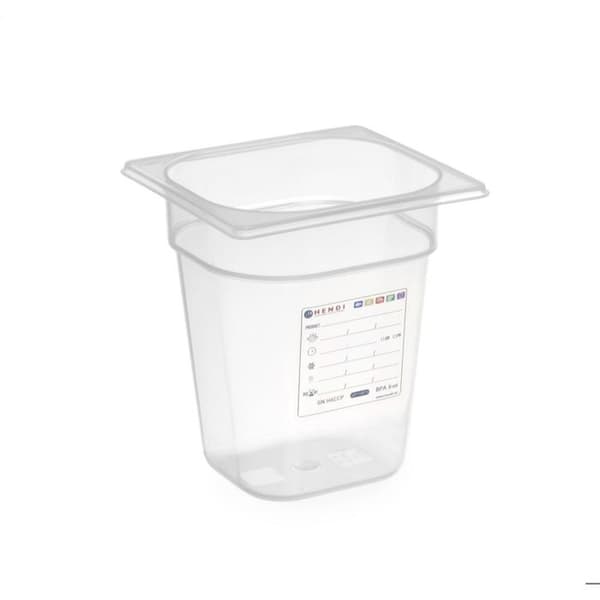 Bac GN 1/6 2,4L Transparent 176x162x(P)150 mm - Hendi