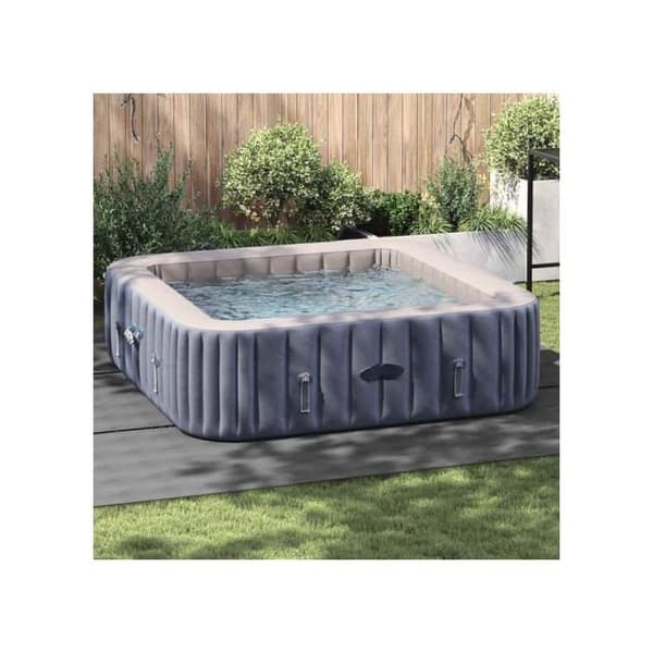 Poolgolv - vidaXL - 396x396 cm - Ljusgrå - Polyestergeotextil - Fällbar - Rivstark