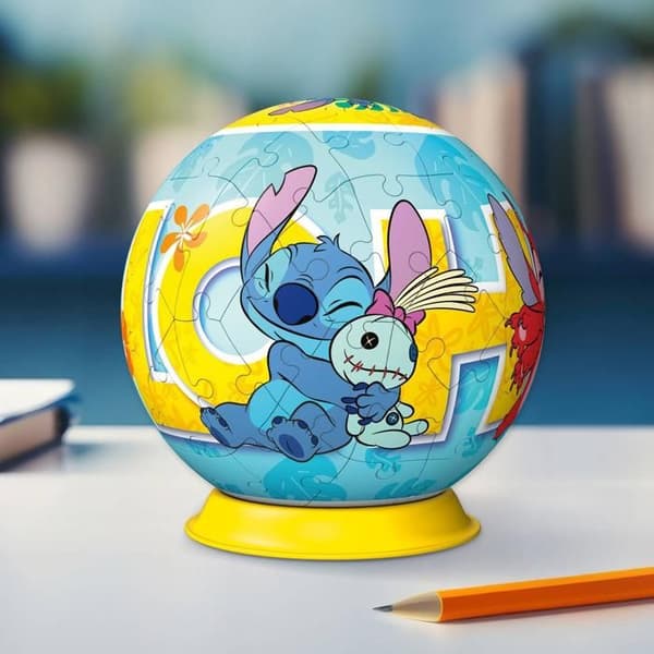 Puzzle 3D - RAVENSBURGER - Stitch - 72 bitar - Stöd ingår - Från 6 år