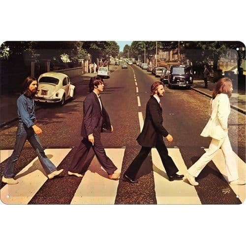 Metallskylt 20 X 30 cm: The Beatles