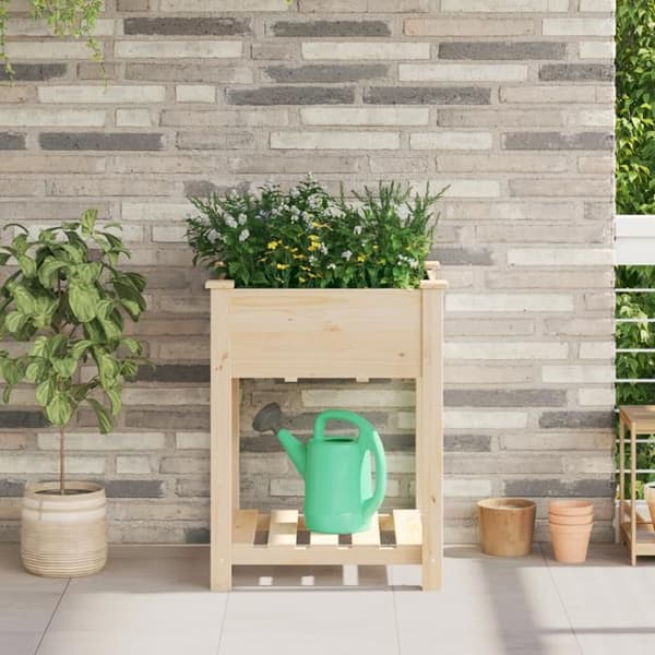 Planteringslåda - Massiv furu - 60x60x76 cm - Rektangulär - Inomhus/Utomhus