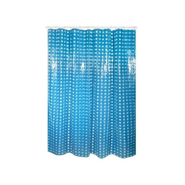 Duschdraperi - MSV - 180x200cm - PVC 100% - Mörkblå - Badrumstillbehör