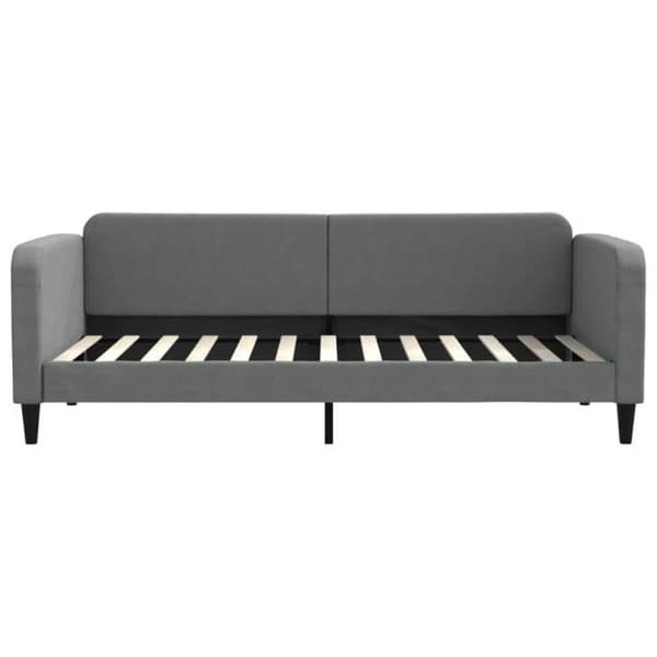 vidaXL Dagbädd Mörkgrå 90x200 cm Tyg 354034