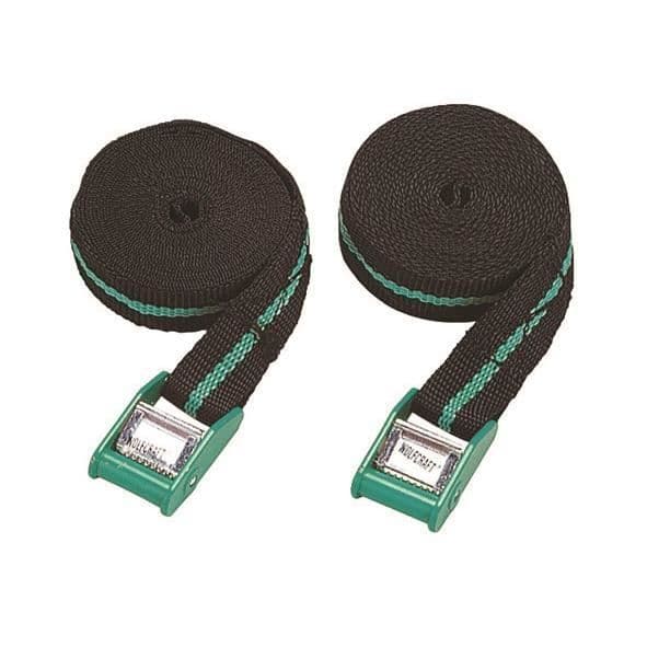 Remmar - WOLFCRAFT - 4 m - 120 kg - Svart och grön - Polyester