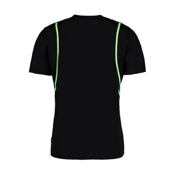 T-shirt Kustom Kit Cooltex® - svart/fluorescerande lime