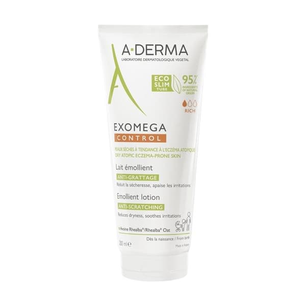 A-DERMA - Exomega Control Mjölk mot klåda mjukgörande 200 ml