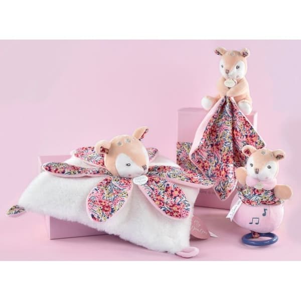 Doudou petal Faon Boh'aime - DOUDOU ET COMPAGNIE - Gosedjur/Doudous - Rosa - 100 % polyester