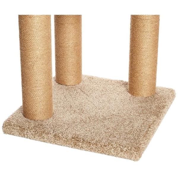 Kattträd - CT-80 - Medium format - Beige - 2 plattformar - 3 klösträd