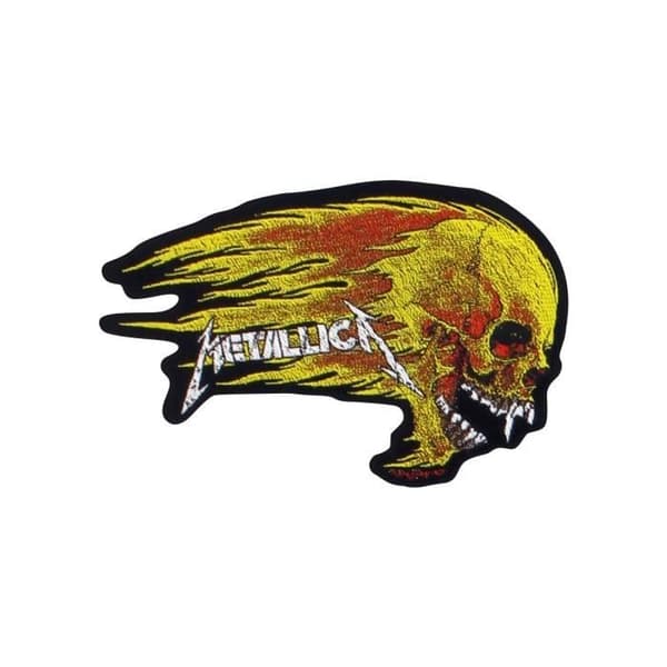 Patch - Metallica - Noir - Flammande Skalle Utskuren - Ej specificerad