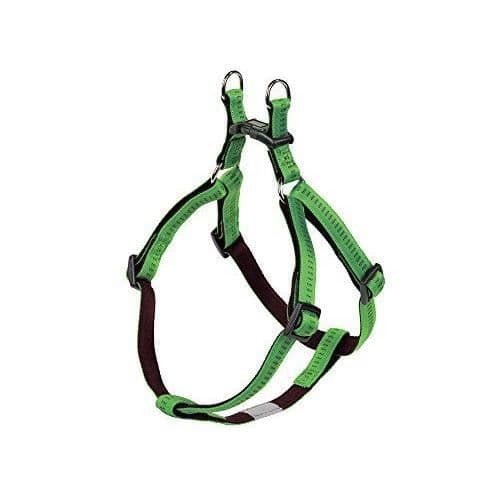 Nobby Soft Grip - Justerbart hundsele 40–56 cm, 15 mm - Ljusgrön/Brown