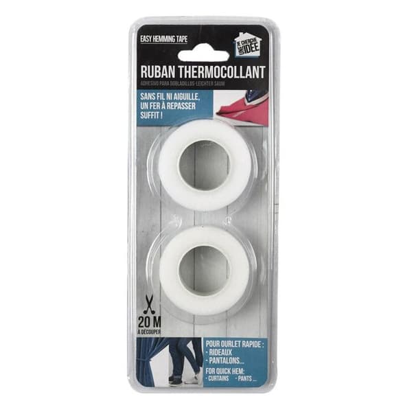 Set med 2 Thermoband "Söm" 20m Vit
