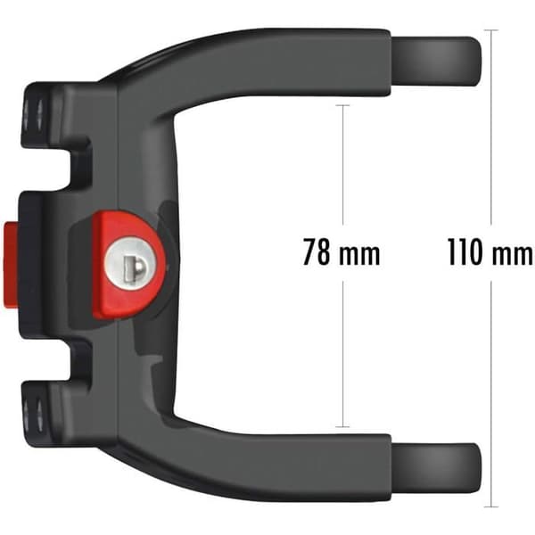 Styradapter - KLICKFIX - E Klickfix - Lås - Styr 22–26/31,8 mm - Belastning 7 kg