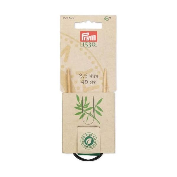 Rundstickor - PRYM - 40 cm - Slät bambu - N°2,5–10 - Kragar & ärmar