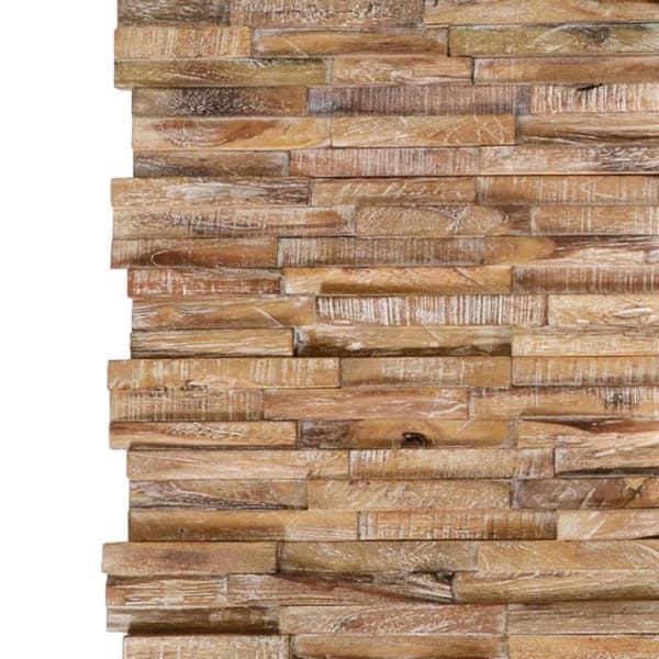 Väggbeklädnadspaneler - vidaXL - Teak - 10 st - 1,01 m² - Interiör