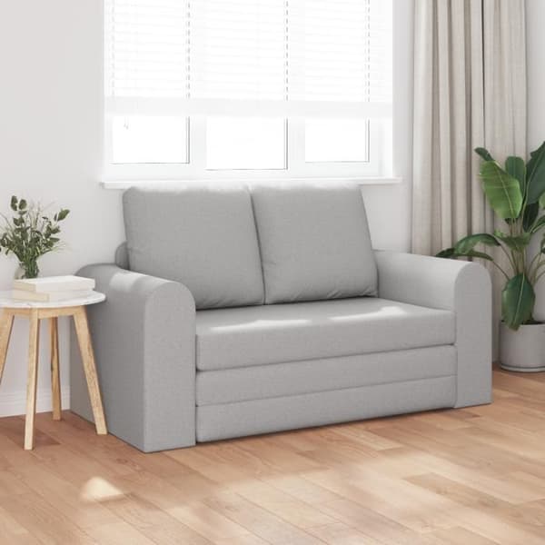 Soffa Säng 2 i 1 Grå Moln 148x71x83 cm Tyg