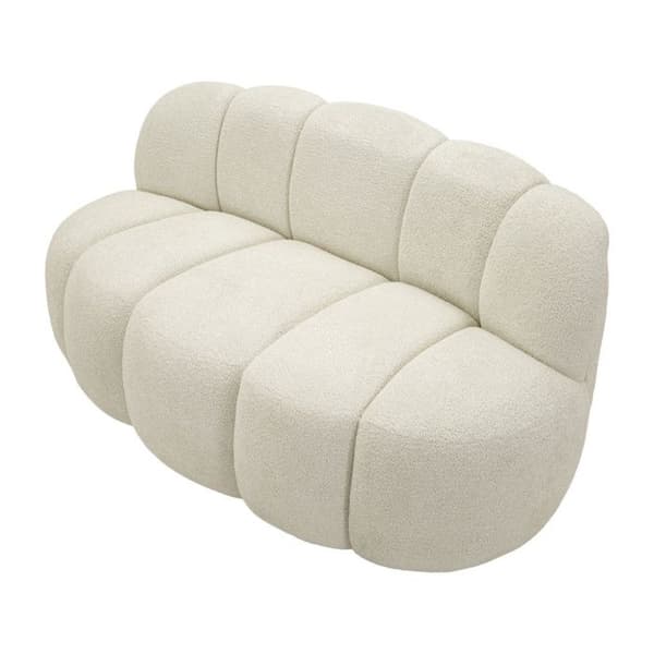 Soffa Design 2 Platser 'Ball' 145cm Vit