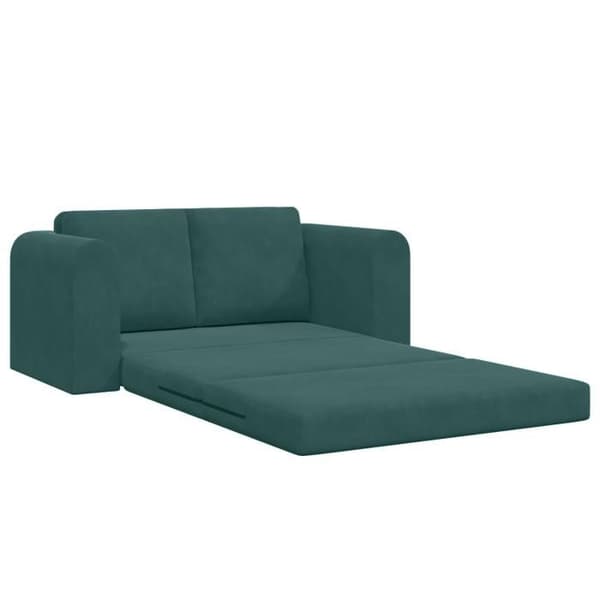 Soffa Säng 2 i 1 Mörkgrön 148x71x83 cm Sammet