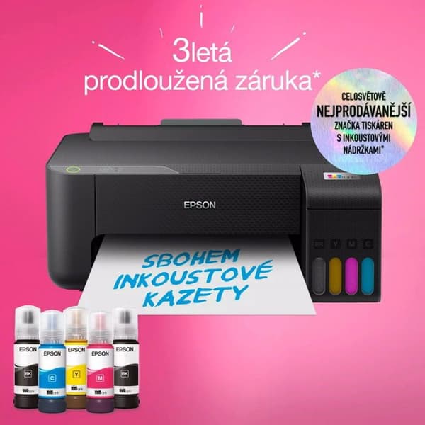 Bläckstråleskrivare - Epson - EcoTank L1270 - A4 - 10 ppm svart - WiFi