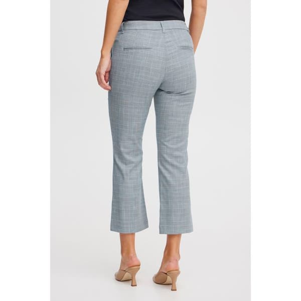 Kick flare byxor för kvinnor Pulz Jeans Bindy Check