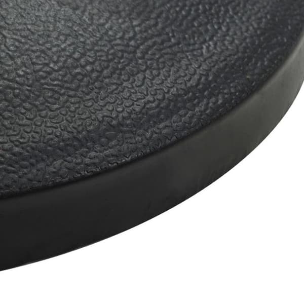 vidaXL Rund Parasoll Bas Polyresin 10 kg Svart