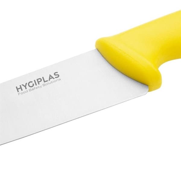 Gul professionell kockkniv - 21,5 cm - Hygiplas